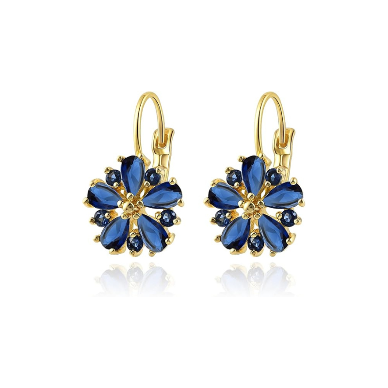 Orecchini a fiore Calina | Oro
