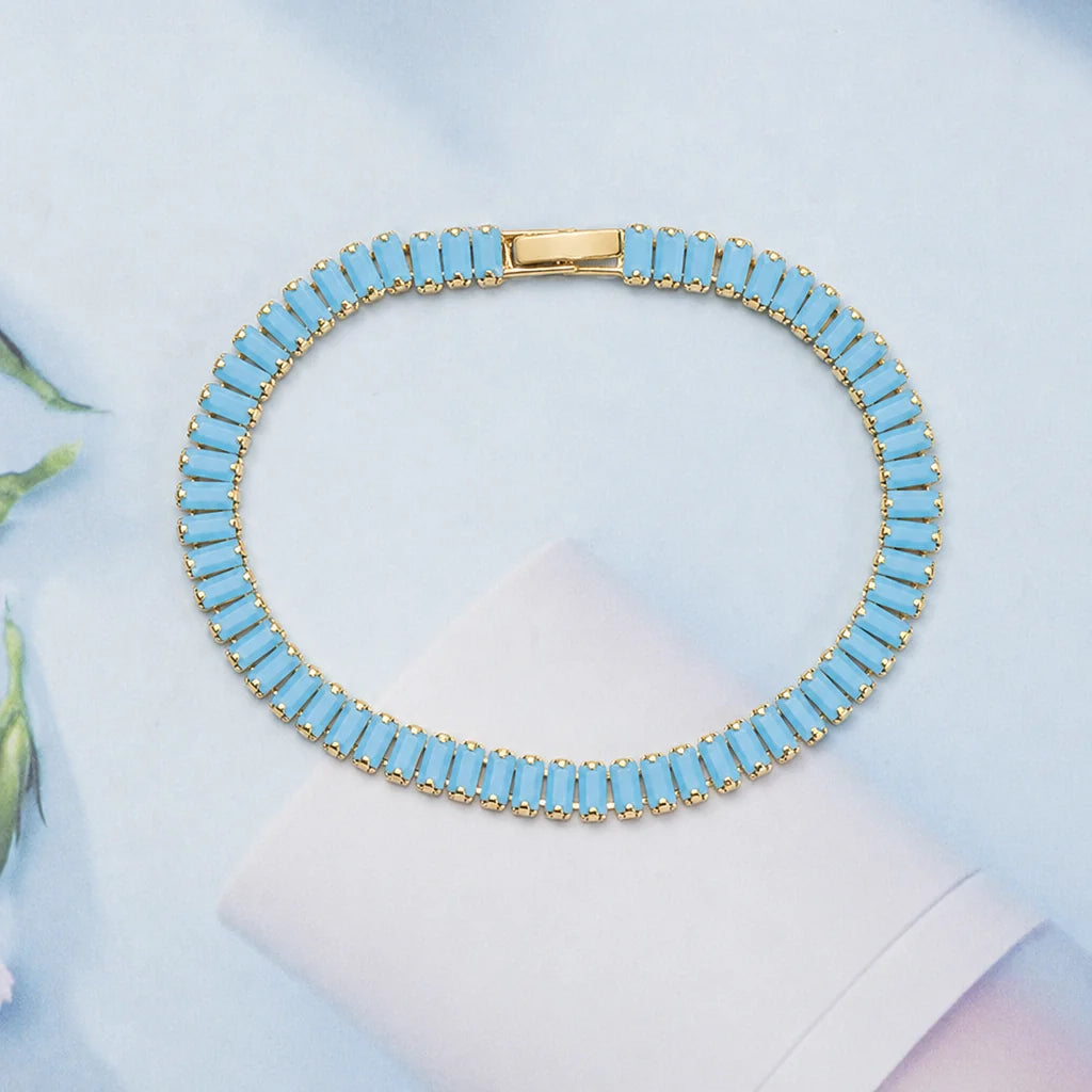Bracciale Tennis Turquoise Vertéa | Oro