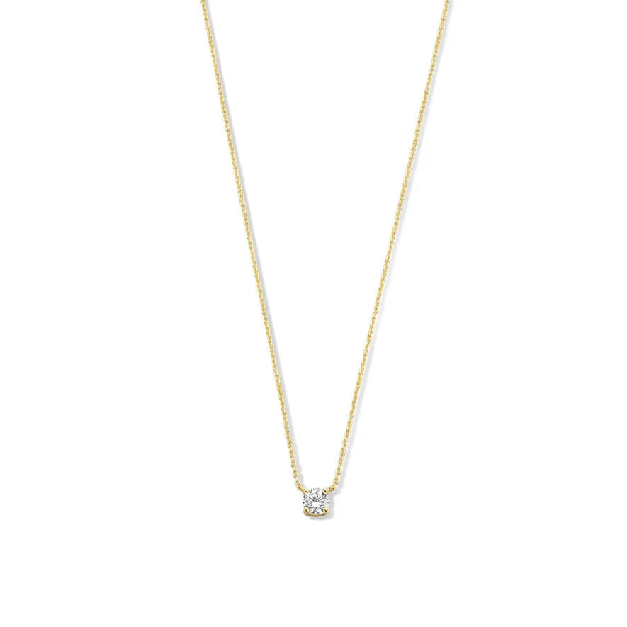 Collana con pietra Moissanite Cléa | Oro