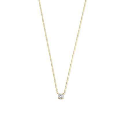 Collana con pietra Moissanite Cléa | Oro