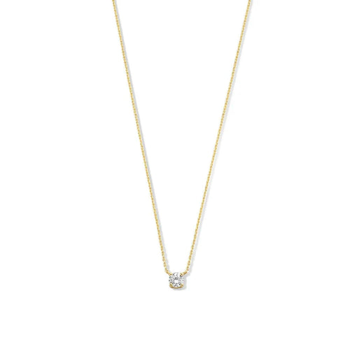Collana con pietra Moissanite Cléa | Oro