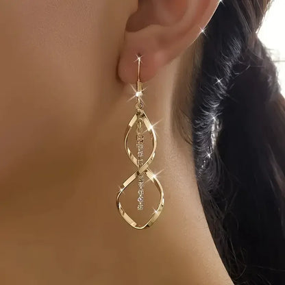 Sunbeam Spiral Earrings - Gold