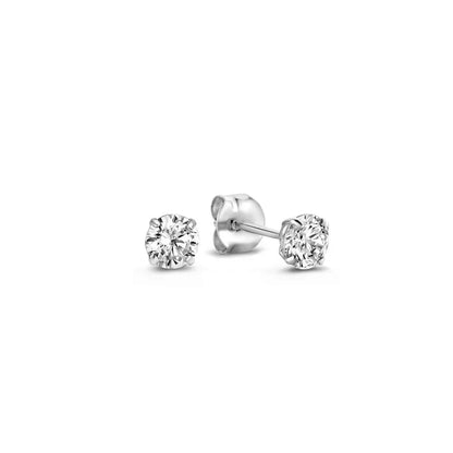 Set di orecchini Dara Brillane con pietre | Oro bianco