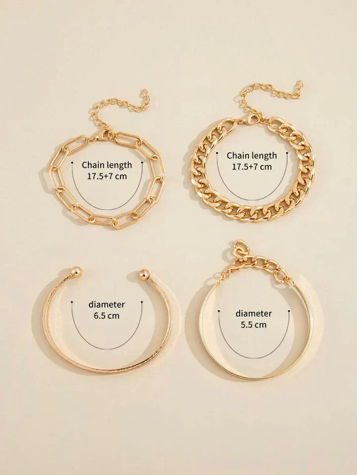 Set bracciali Elan Mercer | Oro
