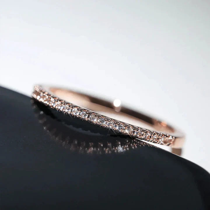 Anello Palmina Verdalis | Oro bianco