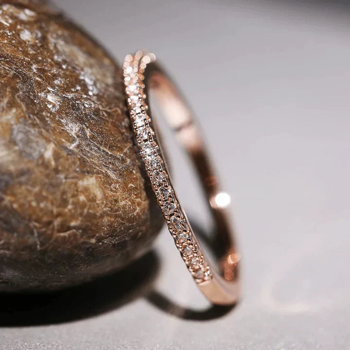 Anello Palmina Verdalis | Oro bianco