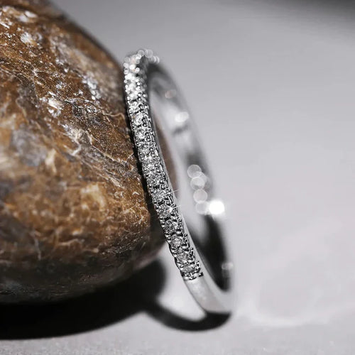 Anello Palmina Verdalis | Oro bianco